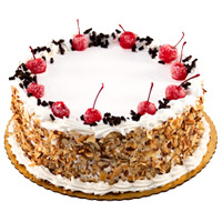 Send Black Forest Cake with Rakhi Delivery in India From 5 Star Hotel