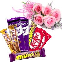 Send online Rakhi  with Chocolate Gift to India for Sister