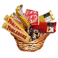 Lovable Assorted Basket of Rakhi Chocolate