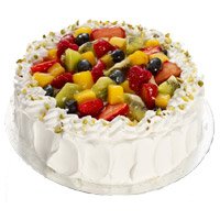 Send Online Rakhi with 1 Kg Eggless Fruit Cakes to India