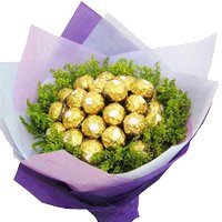 Rakhi with Chocolate Bouquet in India